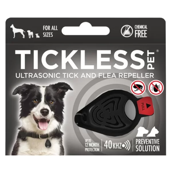 tickless medaglietta nera a ultrasuoni