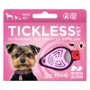 Tickless Medaglietta per cani a ultrasuoni contro pulci e zecche - Rosa