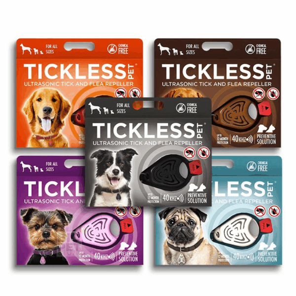 Tickless Medaglietta per cani a ultrasuoni contro pulci e zecche